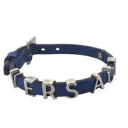 Versace Pre-owned Pre-owned Laeder armband Blue, Dam