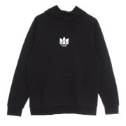 Adidas Svart 3D Trefoil Huvtröja Sweatshirt Black, Herr