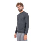 Barbour Essentiell Crewneck Tröja Grå Herr Black, Herr