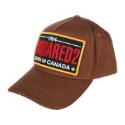 Dsquared2 Logo Baseball Cap Brown, Herr