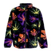 HUF Planta Mönster Sherpa Dragkedja Jacka Multicolor, Herr