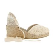 Espadrilles Platta skor i Turron-stil Beige, Dam