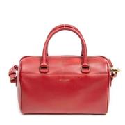 Yves Saint Laurent Vintage Pre-owned Laeder axelremsvskor Red, Dam