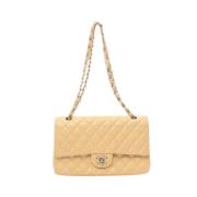 Chanel Vintage Pre-owned Laeder chanel-vskor Beige, Dam