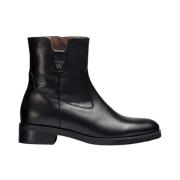 Wonders Svarta platta ankelboots Samantha Black, Dam