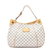 Louis Vuitton Vintage Pre-owned Belagd canvas axelremsvskor White, Dam