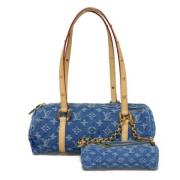 Louis Vuitton Vintage Pre-owned Tyg louis-vuitton-vskor Blue, Dam