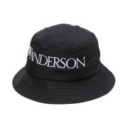 JW Anderson Broderad Logotyp Hinkhatt för Kvinnor Black, Dam