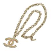 Chanel Vintage Pre-owned Metall chanel-smycken Yellow, Dam