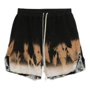 Rick Owens Loose Fit Shorts med Solmotiv Black, Herr