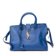 Yves Saint Laurent Vintage Pre-owned Laeder axelremsvskor Blue, Dam