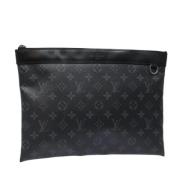 Louis Vuitton Vintage Pre-owned Canvas kuvertvskor Black, Dam