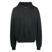 Acne Studios Svart Logo Hoodie Black, Herr