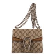 Gucci Vintage Pre-owned Belagd canvas handvskor Beige, Dam