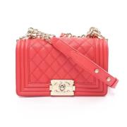 Chanel Vintage Pre-owned Canvas chanel-vskor Red, Dam