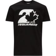 Dsquared2 Avslappnad Bomull T-shirt Black, Herr