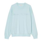 Marc O'Polo Logo sweatshirt relaxed Blue, Dam