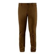 BomBoogie Stretch Poplin Chino Byxor Brown, Herr