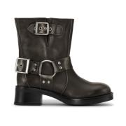 JoDis Sten Grå Biker Boots Gray, Dam