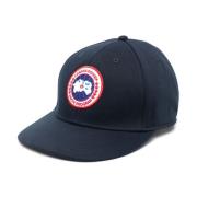 Canada Goose Blå Logo-Patch Baseballkeps Blue, Herr