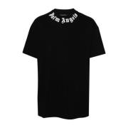 Palm Angels Hals Logo T-shirt Black, Herr