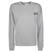 Maison Kitsuné Logo crewneck sweatshirt Gray, Dam