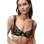 Undress Code Zebra Mesh Broderad Underwired Bh Black, Dam