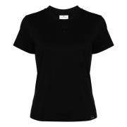 Courrèges Avslappnad Bomull T-shirt Black, Dam