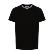 Versace Jeans Couture Svart Ribblogo T-shirt Black, Herr