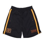 Dolly Noire Basketballshorts i Mesh med Elastisk Midja Black, Herr