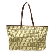 Fendi Vintage Pre-owned Canvas totevskor Yellow, Dam