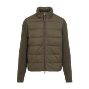 Moncler Tricot Cardigan för Män Green, Herr