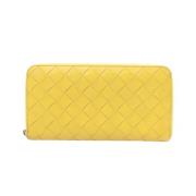 Bottega Veneta Vintage Pre-owned Laeder plnbcker Yellow, Dam