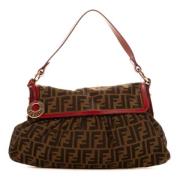 Fendi Vintage Pre-owned Canvas axelremsvskor Brown, Dam