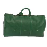 Louis Vuitton Vintage Pre-owned Laeder resvskor Green, Dam