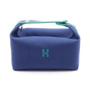 Hermès Vintage Pre-owned Canvas handvskor Blue, Dam