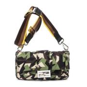 Fendi Vintage Pre-owned Canvas axelremsvskor Multicolor, Dam