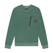 Kultivate Ljusfärgad Bryan crewneck sweatshirt Green, Herr