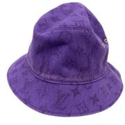 Louis Vuitton Vintage Pre-owned Bomull hattar-och-kepsar Purple, Dam