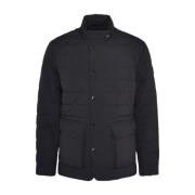 Barbour Svart Pufferjacka Fleetham Stil Black, Herr