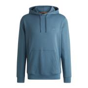 Hugo Boss Orange Hoodie Wetalk Uppgradera Avslappnad Stil Blue, Herr