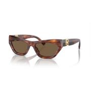 Ralph Lauren Randig Havana Solglasögon Multicolor, Dam