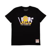 Mitchell & Ness Los Angeles Lakers Retrodome Tee Black, Herr