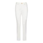 Balmain Slim fit jeans White, Dam