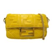 Fendi Vintage Pre-owned Laeder fendi-vskor Yellow, Dam