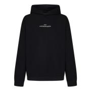 Maison Margiela Svart Tröja med Vänt Logotyp Black, Herr