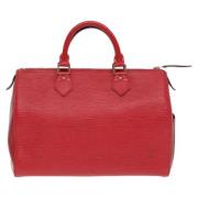 Louis Vuitton Vintage Pre-owned Laeder handvskor Red, Dam