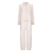 Laneus Bekväm passform ull angora tracksuit Beige, Dam