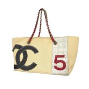 Chanel Vintage Pre-owned Laeder chanel-vskor Beige, Dam