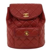 Chanel Vintage Pre-owned Laeder chanel-vskor Red, Dam